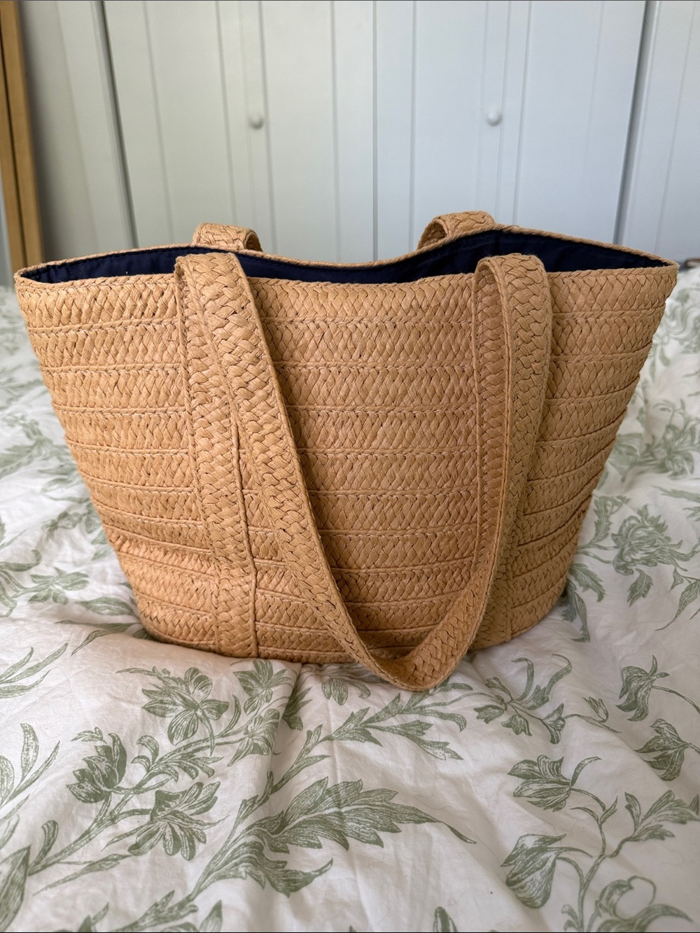 Draper James Woven Straw Tote Bag - Tan